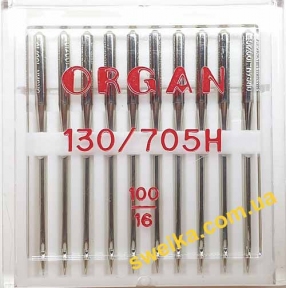 Иглы Organ универсальные 130/705H №100/16