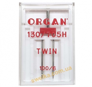 Игла двойная ORGAN 100/6 универсальная
