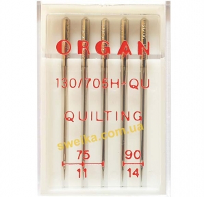 Голки Organ для квілтингу №75-90 (5шт)