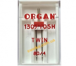 Голка подвійна ORGAN 80/4 TWIN
