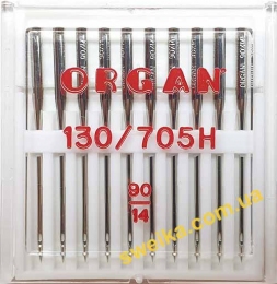 Иглы Organ для швейных машин универсальные 130/705H №90/14