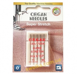 Иглы Organ Супер Стрейч №75-90 в блистере (5шт)