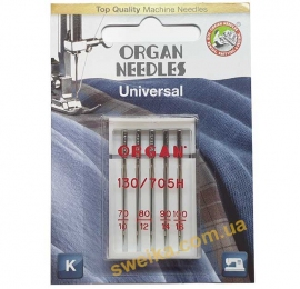Голки ORGAN універсальні №70-100 у блістері