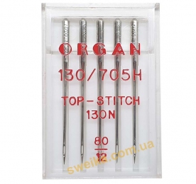 Голки ORGAN Top-Stitch №80 для вишивки та штопки