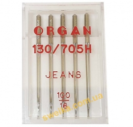 Голки для джинсу ORGAN Jeans №100