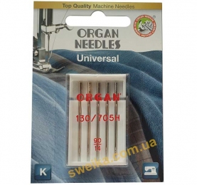 Голки ORGAN №90 універсальні в блістері (5шт)