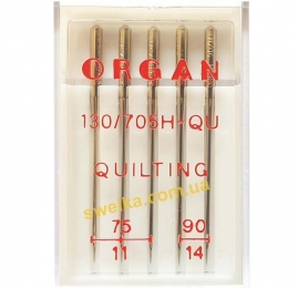 Голки Organ для квілтингу №75-90 (5шт)